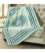 PICOLATA SUNRISE Reversible Soft Quilted Throw Blanket 50x60 in Virah Bella - £29.05 GBP