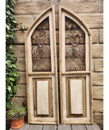 Set of 2, 47&quot; H, Lecceto Farmhouse Arch Wood, Cathedral, Primitive, Shabby - $133.90