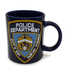 NYPD Coffee Mug Cup City of New York Police Department Shield Logo Blue ... - £16.44 GBP