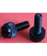 6 count M4 x 12mm =7/16&quot; long Knurled Black PLASTIC (Nylon) Thumb Screws... - $16.43