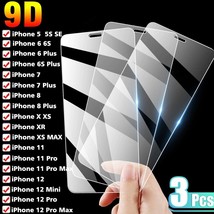 3-Pack For iPhone 11 Pro 8 7 6s Plus X Xs Max XR Tempered GLASS Screen Protector - £6.22 GBP+