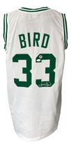Larry Pájaro Firmado Traje Blanco Estilo Profesional Camiseta de Baloncesto + - £185.49 GBP