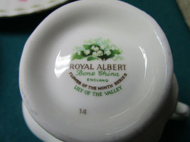 ROYAL ALBERT TRIO CUPS SAUCER PLATE FLOWER OF THE MONTH PICK ONE - $75.99
