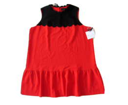 NWT Victoria Beckham for Target Plus Orange Red Drop Waist Scallop Trim Dress 3X - £17.20 GBP