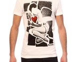 Bench Betty Urban Streetwear Hombre Blanco Gráfico Camiseta Nwt - £22.33 GBP