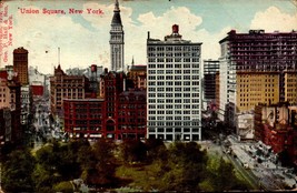 Vintage POSTCARD- Union Square, New York City, Ny BK62 - £4.15 GBP