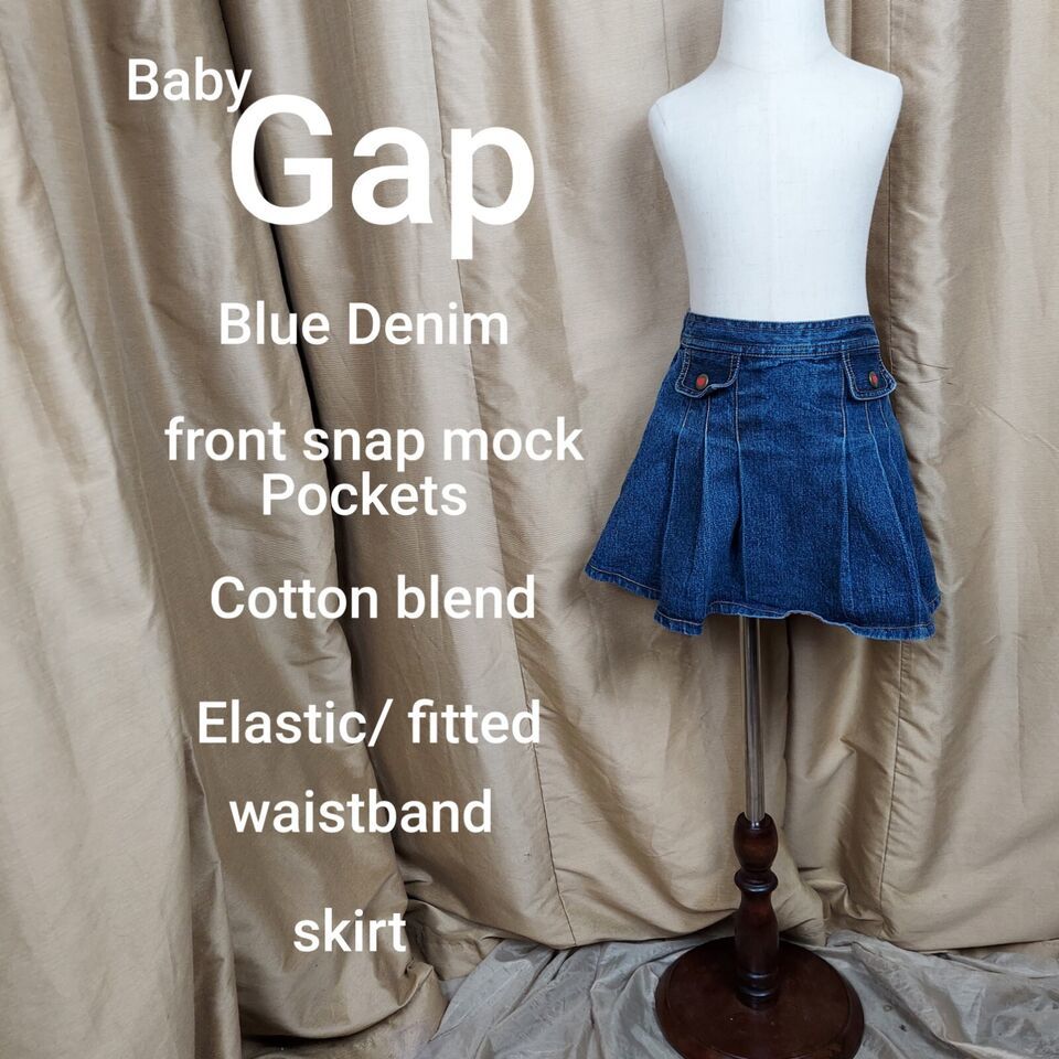 Baby Gap blue Jean skirt size 4 Years - £6.32 GBP
