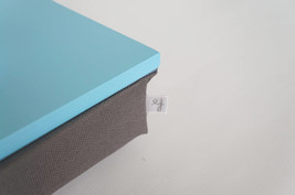 Minimalistic bed serving tray, laptop stand, pillow tray- aqua blue with brown s - £39.26 GBP