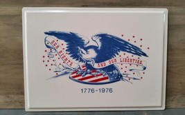 Corning Ware Stove Counter Trivet American Eagle Flag Bicentennial 14.25... - $79.14