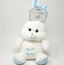 New 12&quot; Kelly Baby Kellytoy My 1ST Bunny Rabbit Rattle Stuffed Animal Plush Toy - £29.61 GBP