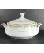 QUEEN ANNE Signature Collection LIDDED SOUP TUREEN Green Select Fine China - $32.57 CAD