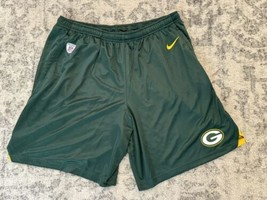 Green Bay Packers Shorts Mens XXL Nike NFL Equipment Training Football Green NEW - £27.25 GBP