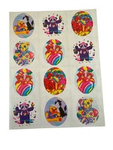 Vintage LISA FRANK S109 Sticker Sheet Bears Cats Kittens Rainbows 80s New - $49.49