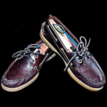 Sperry Amaretto Brown Topsiders Leather Loafer 61317 Two Eye Boat Shoes 8.5 M - $54.99