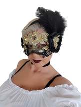 Mask Masquerade Carnival Cosplay Wedding Burlesque Eyemask Venetian Sexy... - £66.86 GBP