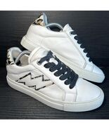 Zadig &amp; Voltaire Women’s ZV1747 Sneaker Sz 37 / 6 US Lightning Bolt Leop... - $49.45