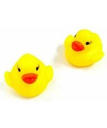 12 RUBBER DUCKS duckies toys swim pool float play duck party favors floa... - £5.26 GBP