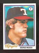 Texas Rangers George Medich 1978 Topps # 583 Ex - £0.39 GBP