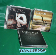 3 Creed Music Cd&#39;s My Own Prison Greatest Hits Human Clay - £23.28 GBP