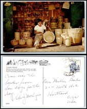 MEXICO Postcard - Tijuana, Basket Maker R28 - $52.50 MXN