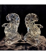 New Martinsville  Viking Eagle Glass Bookends Art Deco Stylized Bird Vtg 1940s - $138.43