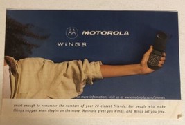 1998 Motorola Wings Cellphone Vintage Print Ad pa23 - £6.30 GBP