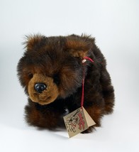 The Bearington Collection Realistic Brown Bear Plush Animal 12&quot; Tags - £15.71 GBP