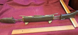 Vintage Kitchen work set in wooden sheath [TOL10161] - $69.00