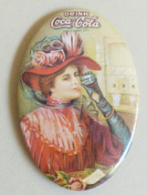 VTG 1973 Drink Coca Cola Advertising small Pocket Mirror - £22.10 GBP