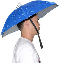 2022 Umbrella Hat with Elastic Band Outdoor Travel Umbrella Hat - £15.76 GBP