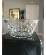 Vintage Heavy Crystal Clear Cut Centerpiece Fruit, Serving Bowl - $88.89 CAD