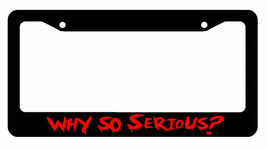 Joker Why So Serious? #2 Super Bad Evil Red License Plate Frame - £9.47 GBP