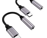 Usb Type C To 3.5Mm Female Headphone Jack Adapter-2 Pa&#39;Ck, Usb C To Aux ... - $12.99