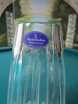 Royal Doulton Finest Crystal Swing Pattern Czech Bud Large Vase 9 1/2 &quot; * - £97.78 GBP