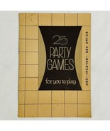 Vtg 1950&#39;s 25 Party Games For You To Play Booklet Whitman Publishing Sto... - $10.35 CAD