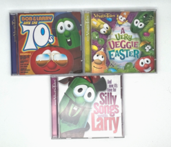 VeggieTales Lot of (3) CD&#39;s- Very Veggie Easter, Silly Songs &amp; Sing the 70&#39;s - £10.92 GBP