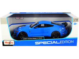 2020 Ford Mustang Shelby GT500 Light Blue &quot;Special Edition&quot; 1/18 Diecast... - £50.90 GBP