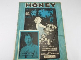 Vintage Sheet Music 1928 Honey Foxtrot Song For Piano w/ Ukulele And Banjo - £7.09 GBP