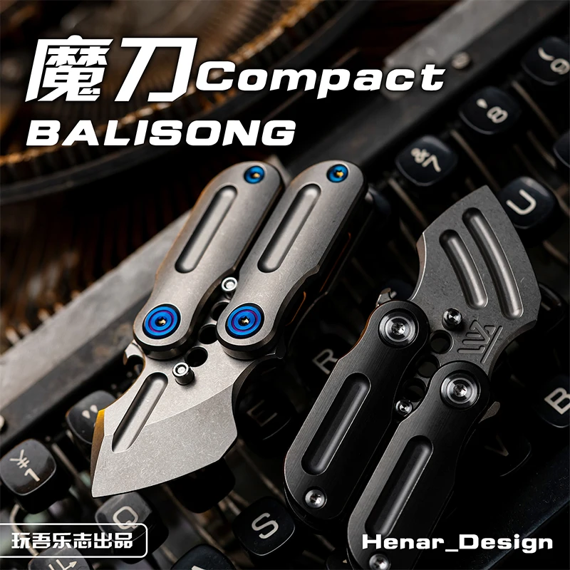 WANWU EDC Compact Balisong 2.0 Titanium Alloy Art Knife Unbladed Outdoor - £114.45 GBP+