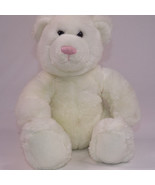 Vintage BAB Old Style Cloth Tag White Plush Teddy Bear By Build A Bear Rare - £10.48 GBP