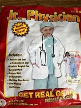 Kids Doctor Physician Costume Size 8-10 Green Scrubs Stethoscope Get Real Gear - £15.56 GBP