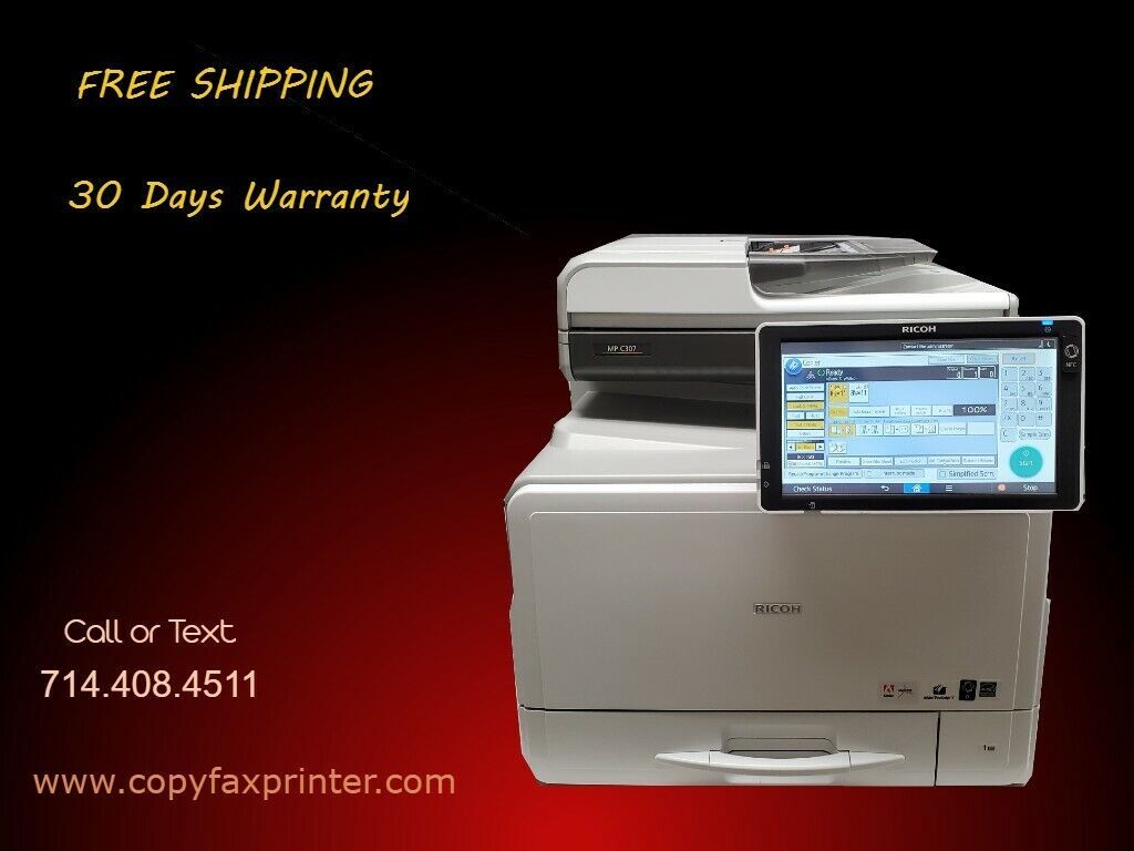 Ricoh MP C307 Color Copier Printer Scanner. - $1,199.00