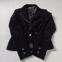 DKNY Jeans RN#52002 Women's Cotton Blend Black 2-Button Jacket Size XS image 10