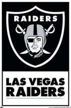 Las Vegas Raiders 12x8in Metal Sign NFL Football Wall Decor a - $34.67 CAD