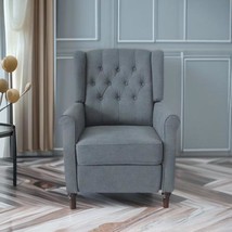 Dark Gray Waterproof Fabric Living Room Pull Button Sofa - $332.19