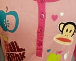 Paul Frank Ladies Pink Night Shirt Pajamas Top L Monkey NEW w/ Tag FREE ... - $15.83
