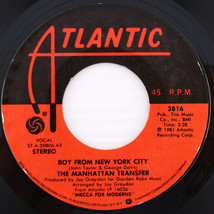 The Manhattan Transfer – Boy From New York City / Confirmation 45 rpm 7&quot; Single - £4.11 GBP