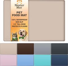 Neater Mat Pet Mats for Food and Water, Cat &amp; Dog Bowl Mat Waterproof Si... - $26.98