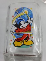 Vintage 2000 McDonald&#39;s Walt Disney&#39;s Mickey Mouse Fantasia Square Glass Epcot - £6.37 GBP