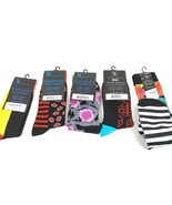 5 Pack Yo Sox Graphic Print Men&#39;s Crew Socks Novelty Dress Casual Size 7-12 - $41.06 CAD
